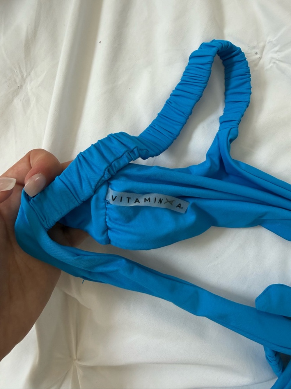 Vitamin A Bright Blue Bikini Top - Picture 3 of 3